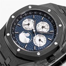 ZF Motre be luxe Luxe horloge herenhorloges 41 mm 5134 Kalenderweekmaand en fase van de maan enz. Multifunctioneel mechanisch uurwerk designer horloges polshorloges