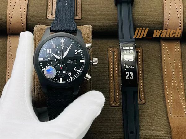 ZF New Timepiece montre 44mm x16.5mm avec mouvement 89361 miroir saphir boîtier en céramique haute résistance bracelet tressé en fibre composite montres de designer