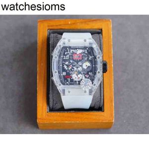 ZF RichAmill Factory Zwitsershorloge RMS56-01 Business Volledig vrijetijdsautomatisch mechanisch horloge-tape heren
