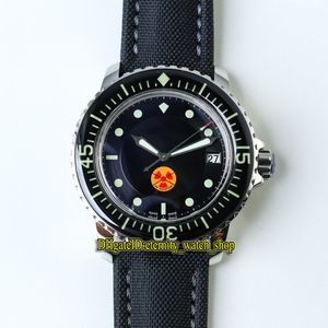 ZF Top Resident Evil Limit versie Fifty Fathoms 5015B-1130-52 Sapphire Black Dial Cal.1315 Automatische Herenhorloge Canvas Strap Luxe horloges