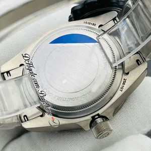 ZF V5 25500 A2824 Titanium automatisch herenhorloge 42 mm keramische bezel blauwe wijzerplaat witte markeringen Titaniums armband Super Edition Watche2730