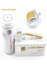 ZGTS 192 PINS Titanium Micro Needle Roller Roller Roller para la piel para la edad de celulitis Refine Beauty Care2475243