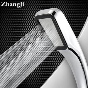 Zhangji 300 holes Hogedruk Regenval Douche Kop Water bespaard 3 kleuren chroom zwart witte spuitmondstuk badkamer accessoires 220809