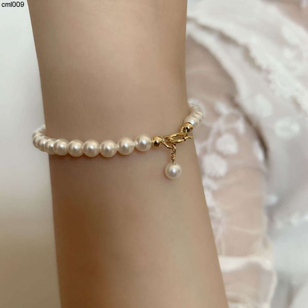 Pulsera de perlas Zhengyuan Qianguang Shijia (envuelta en oro americano) Lujo ligero De moda Simple y versátil Igual que el de Blogger Zlx5