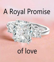 Zhenrong Koninklijke Bruiloft Sieraden Meghan Markle Prinses Megan Simulatie Diamanten Ring JHMI3294064