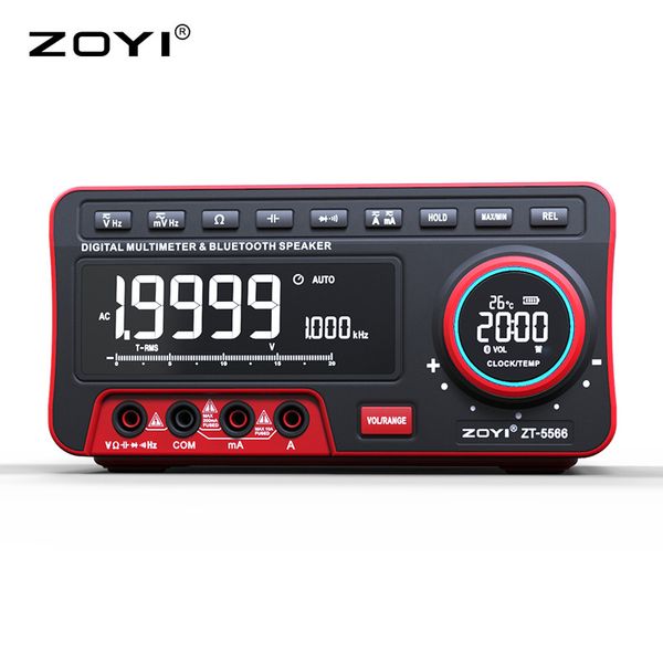 Zhongyi zt-5566 multimètre de bureau numérique de haute précision 4 bits semi HD avec haut-parleur Bluetooth temps de température