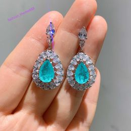 Joyería Zhuang Shengsheng Pendientes y pendientes de tesoro de color esmeralda de imitación Venta al por mayor de collares de piedra Mosang en fábricas