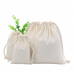 Zhuangshijie Grand Quality Cott Small Smagshstring Pouch à la maison Sacs de rangement grande capacité Sacs de pain alimentaire de grande taille G5EF #