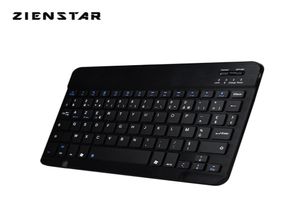Zienstar 10inch Azerty French Aluminium Mini Keyboard sans fil Bluetooth pour Apple iOS Android Tablet Windows PC Lithium Batterie 211206129