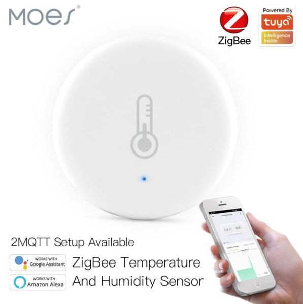 Zigbee 30 Smart Temperature and Humidity Capteur Sécurité alimentée par batterie avec Tuya App8524264