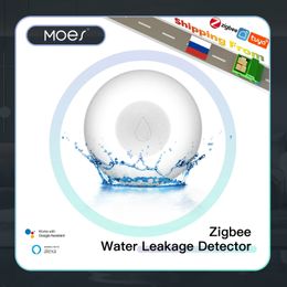 ZigBee capteur d'inondation détecteur de fuite d'eau réservoir alerte complète débordement système d'alarme de sécurité Tuya Smart App télécommande 240228