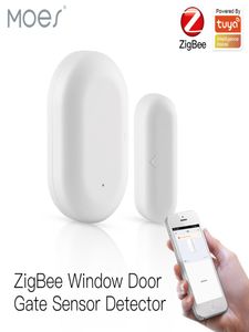 ZigBee-Sensor de puerta y ventana, Detector inteligente, sistema de alarma de seguridad para el hogar, aplicación remota Tuya, Control 8574922