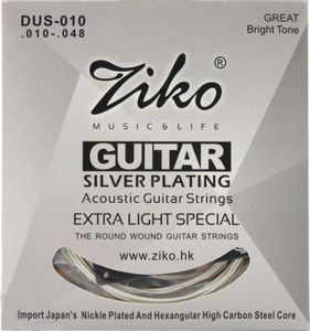 Ziko 010048 DUS010 Akoestische gitaarreeksen Silver Plating Guitar Parts Musical Instruments Accessories2536261