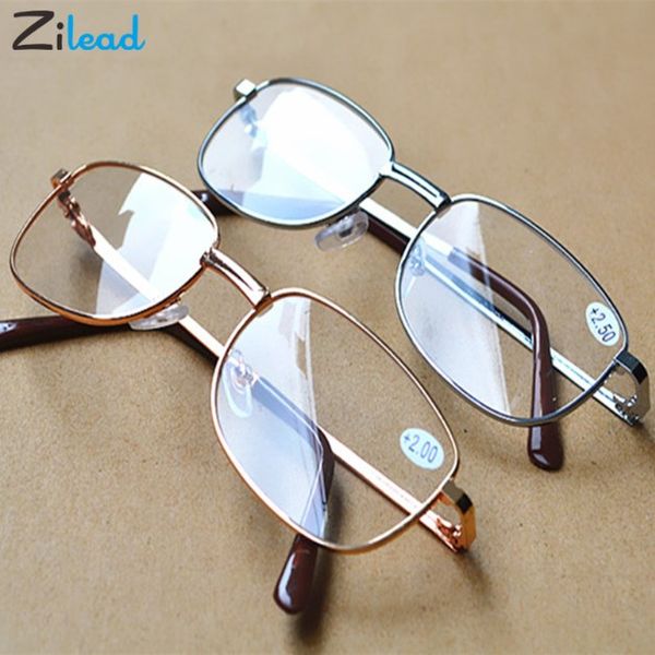 Lunettes de lecture à monture métallique Zilead soulager la Fatigue visuelle lunettes presbytes TR90 Materia lunettes de Parents simples ultra-légères
