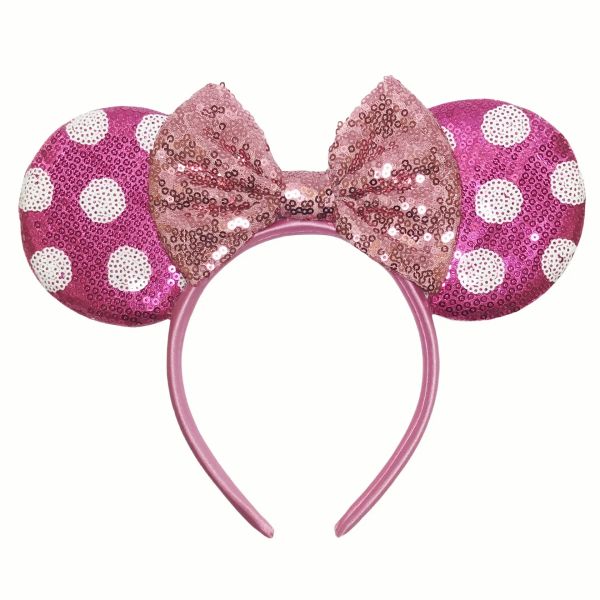 Ziming Hot Sale Dot Black Mouse Ears and Red Bow Bandband Festival and Party Head Hoop pour les enfants et les adultes