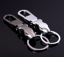 Zinc Alloy Auto Keychain Key Holder Keyring FOB Men Léopard Head Taist Hanging Charm Key Chain pour FPACE XJ XE XF S14739028742016013