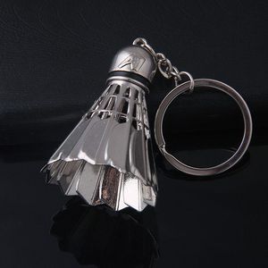 Zinc Alloy Badminton Keychain For Men Women Keychain Jewelry Key Chain Holder Ring Car Bag Pendant Charm Keyring