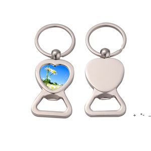 Alliage de zinc blanc Sublimation porte-clés mariage fête d'anniversaire saint valentin bricolage spécial porte-clés cadeaux RRF13594