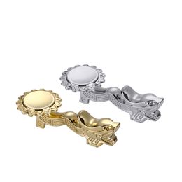 Zinklegering Dragon Shape Chopsticks Holder Silver Gold Rest Stand Craft Tikstoppen Rack Frame Tafel Decoratie keukengereedschap