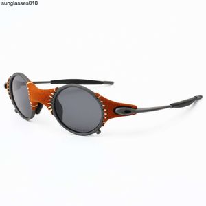 Lunettes de soleil polarisées en cuir en alliage de Zinc pour hommes et femmes, lunettes de soleil pour sports de plein air, cyclisme, conduite, Mars