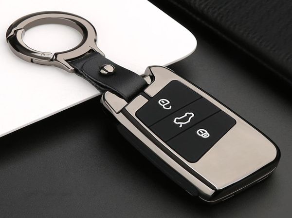 Zinc Alloy + SILE Car Remote Case pour Volkgen VW Passat B8 Skoda Superb 3 A7 Clean Shell Cover Veste Sleeve3421933