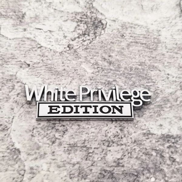 Zinc Alloy White Privilege Edition Sticker Sticker Decoration Badge Emblems 11 LL