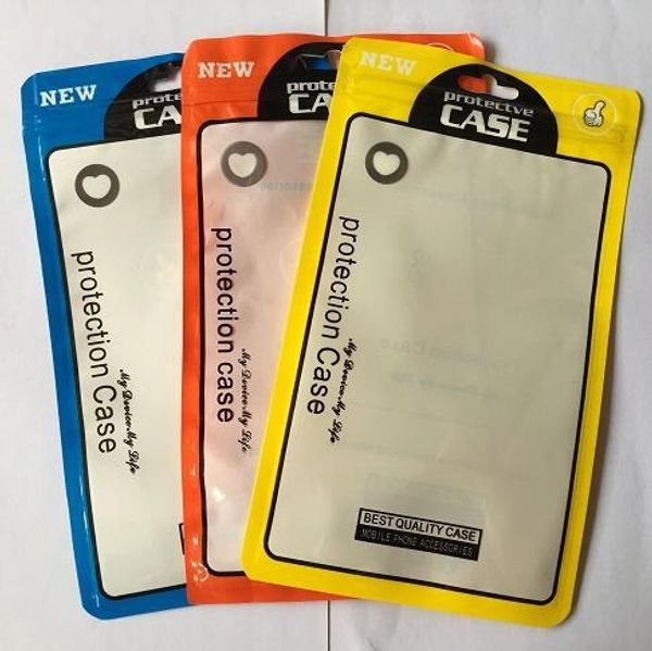 Zip Retail Package Boxes OPP PP PVC Poly Bag pour iPhone 8 7 6 Plus Samsung S8 Phone Case Housse en cuir