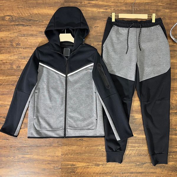 Zip up diseñador sudadera con capucha banda sudadera monopatín vestir chaqueta espacio algodón trouer hombres parte inferior manpantalones abrigos fondos para hombre joggers corriendo sudaderas