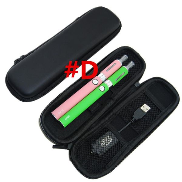 Estuche de transporte con cremallera Cigarrillo electrónico Estuche eGo LOGO E Estuches para cigarrillos al por mayor para vaporizador Ego eVod