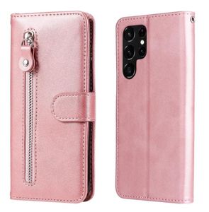 Fundas tipo billetera de cuero con cremallera para Samsung S23 S22 Plus Ultra A14 5G A13 4G M33 M53 Business Coin ID Money Card Slot Holder Magnetic 4171624