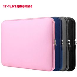 Rits Zachte Laptop Case 11-15.6 Inch Draagbare Laptoptas Sleeve Tassen Beschermhoes Draagtassen voor iPad MacBook Air Pro Ultrabook Notebook Handtassen