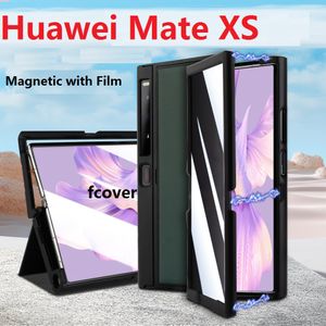 Livre Stand pour Huawei Mate XS 2 Case de protection de couverture de couverture complète de cuir magnétique