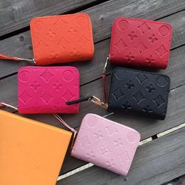 Zippy Coin Purse Designer Wallets Portefeuille court avec boîte