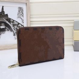 ZIPPY WALLET VERTICAL le moyen le plus élégant de transporter des cartes d'argent, des pièces de monnaie, des hommes célèbres de créateurs, porte-cartes en cuir, long busine316h