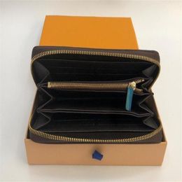 ZIPPY WALLET VERTICAL le moyen le plus élégant de transporter des cartes d'argent et des pièces de monnaie au design célèbre pour hommes, porte-cartes en cuir long328K