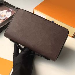 ZIPPY XL CLEMENCE designer femmes sacs fermeture éclair portefeuille dame hommes main portefeuilles marque sacs à main en cuir dame longue carte classique sac porte-monnaie