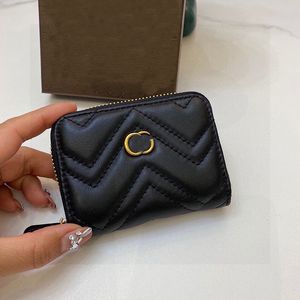 Luxury Men Wallet Designer Top Carte Holder Femmes Fashion Sac Fashion Cuir Purse Business Card Business Card Comes Crossbody Body Coin Wallets CYG24040641-25