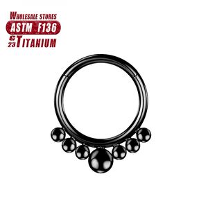 Zirkoon Kraakbeen Tragus Neusring Hoop Body Helix Industriële G23 Septum Oor Oorbellen Clicker Scharnier Sectie Vrouwen