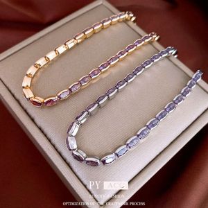 Zirkoon elliptische geometrie armband nieuw product eenvoudig, licht, hoogwaardige gevoel armband, klein en modieus, veelzijdig handwerk voor vrouwen