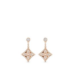 Pendientes colgantes de flores de circón y candelabros Pendientes brillantes de copo de nieve con luz de estrellas de lujo Pendientes de cristal de plata pura de oro puro Joyería de moda