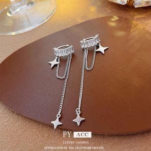 Mangxing Zircon Light Personnalisé, pas de clip d'oreillette de trou d'oreille, boucles d'oreilles de style neuf et uniques