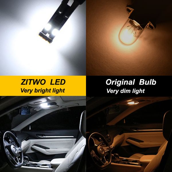 Zitwo 14pcs Kit de bombilla interior LED de automóvil para Ford Focus Mk2 2008 2009 2010 2011 2011 FIEP de equipaje Cortesía de la lámpara de la lámpara