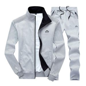 Zity tracksuits Men Sweatershirt Pant Set Spring herfst 2 -delige outfits Mens kleding Slim Zipper Casual Mens Track Suit 201204