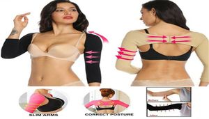 ZITY Vrouwen 039S Compressie Arm Afslanken Shaper Houding Corrector Lange Mouw Sleevelet Arm Slanker Shapewear 2103176897994