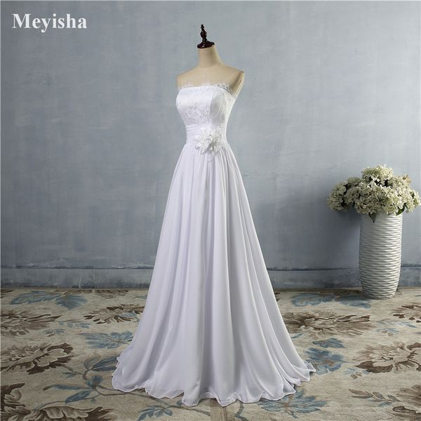 ZJ9016 robes décontractées femmes fendu longue élégante mariée robe de soirée blanche manches Perspective dentelle femme Pographie