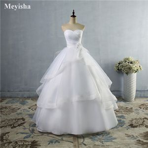 ZJ9043 2021 vestidos de novia marfil blanco de alta calidad con cordones en la espalda vestidos de novia talla de mujer 2-26W