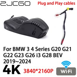 ZJCGO 4K 2160P Car DVR Dash Cam Came Camera Video Recorder Plug and Play for BMW 3 4 Series G20 G21 G22 G23 G26 I3 G28 Bev 2019 ~ 2024