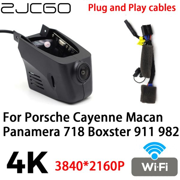 ZJCGO 4K 2160p Car DVR Dash Cam Came Camera Video Recorder Plug and Play for Porsche Cayenne Macan Panamera 718 Boxster 911 982