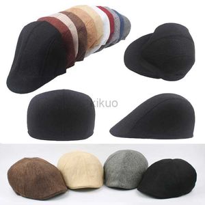 Zjck Berets Men Berets Pepted Painter Caps Plat Cap Hat Newsboy Hat Dada Retro British Style Classic Automne Spring Farmable semblable D240418