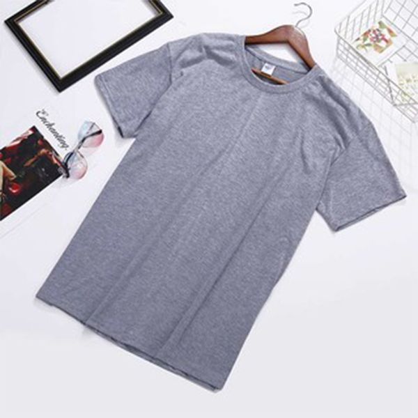 ZK 1688 # 230g Coton épais Vintage Noir et Blanc Gris Été Style Jeunesse Porter avec des sous-vêtements japonais T-shirt à manches courtes pour couple